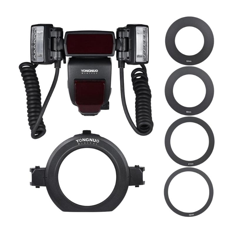 Yongnuo YN24EX TTL Macro Ring LED Flash Head Adapter with Auto Save Setting, Sound Indicator for Canon EOS & Sony DLSRs | JG Superstore