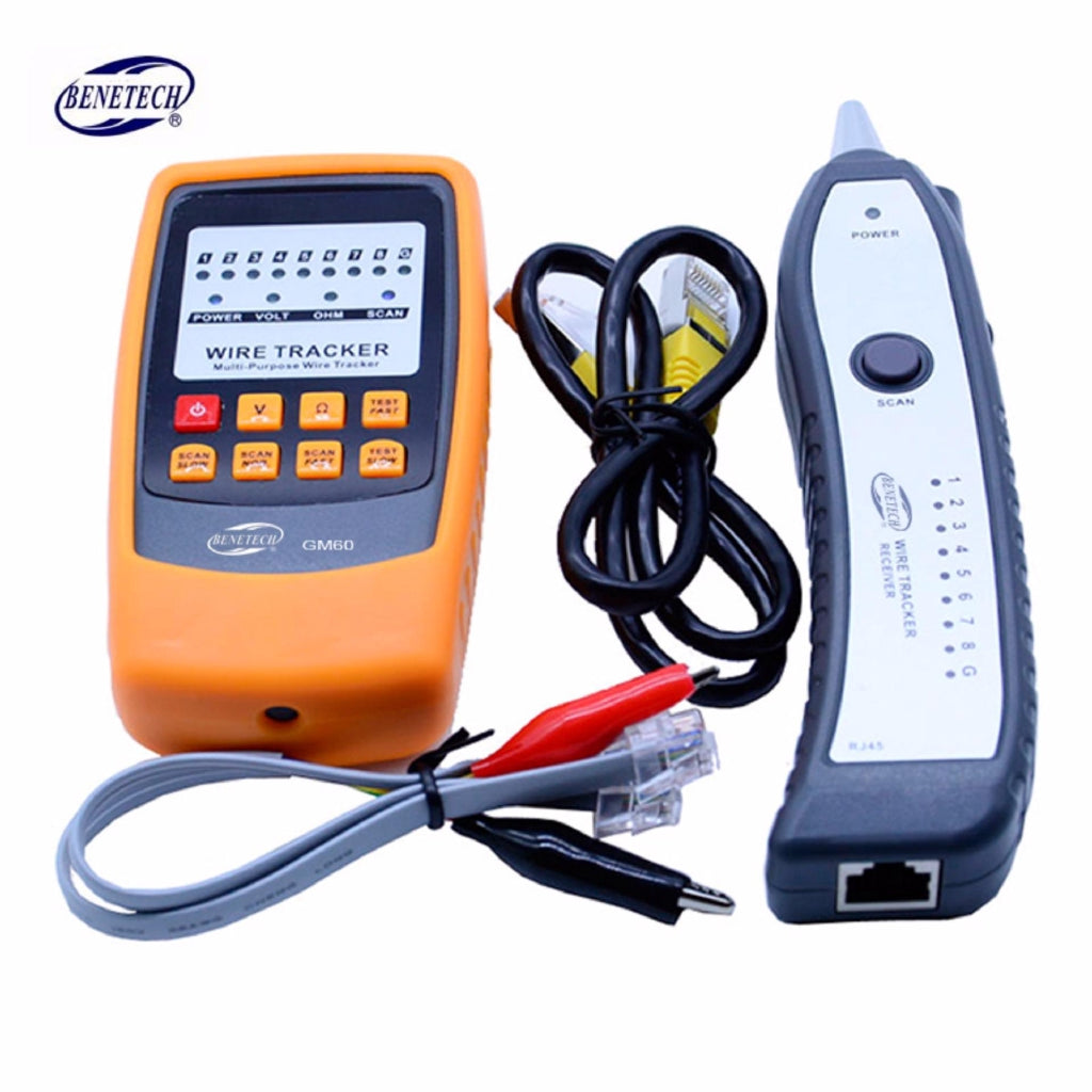 [CLEARANCE] Benetech GM60 RJ45 RJ11 Telephone Wire Tracker Network Cable Tool Kit Tester Detector Line Finder