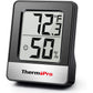 ThermoPro TP-49-B TP49B Mni Hygrometer Thermometer with Large Digital View Indoor Thermometer Humidity Gauge Monitor for Greenhouse Cellar