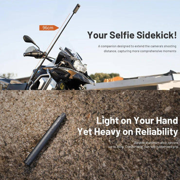 PGYTECH 96cm Extendable Selfie Stick for Insta360, DJI, and GoPro Action Cameras | P-GM-174
