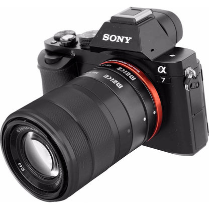 Meike MK-S-AF3A Metal Auto Focus Macro Extension Tube 10mm 16mm for Sony Mirrorless Camera Lenses (E-Mount)