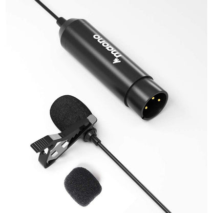 [CLEARANCE] Maono AU-XLR10 Omnidirectiol Lavalier Lapel Microphone 6.39ft Phantom Power High Sensitivity and Flat Frequency for Youtube Recording, Podcast, Webir, Vlog and Interview XLR-10 XLR10 XLR