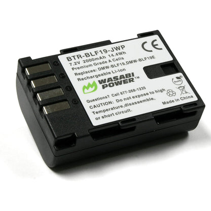 Wasabi Power Battery DMW-BLF19 BLF19 (2-Pack) and Dual Charger for Panasonic