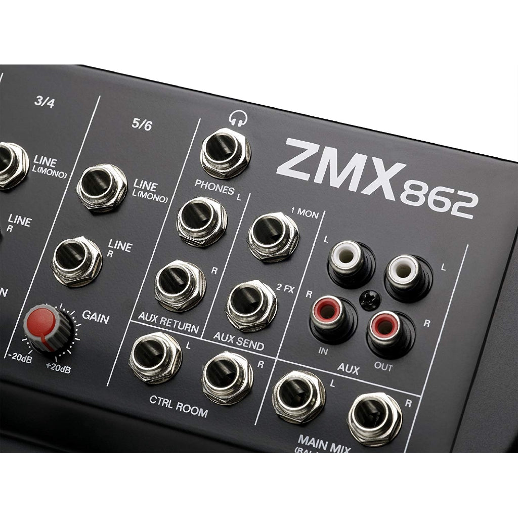 Alto Professional ZMX862 Zephyr Series 6-Channel Compact Sound Reinforcement Mixer