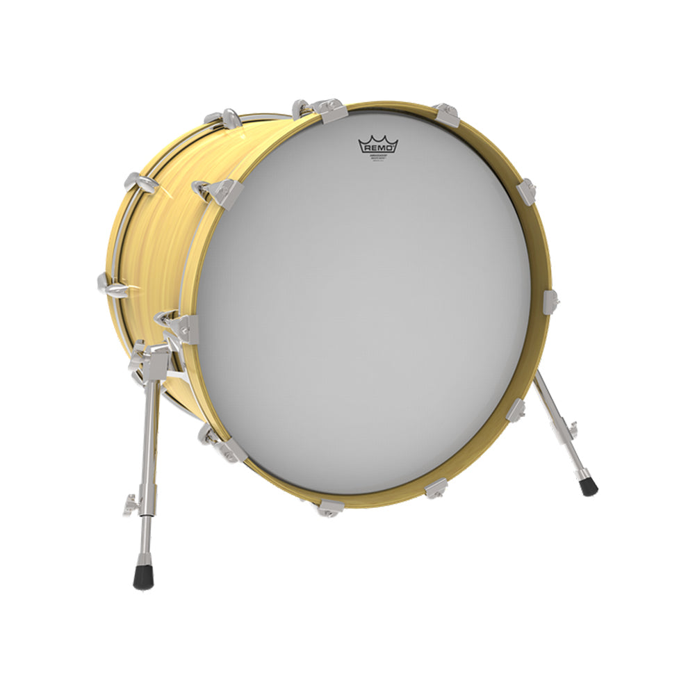 Remo 26"  Ambassador Smooth White Drum Head with Warm Resonance Tones, Sustain Attack for Drummers