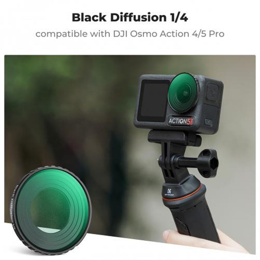 K&F Concept Nano-X Series 2 in 1 Hybrid ND8 / 16 / 32 / 64 / 256 / 1000 + CPL Neutral Density Circular Polarizing Lens Filter Kit Set for DJI Osmo Action 4 5 PRO Action Sports Camera w/ 3-10 Stops, Anti Glare, Multi Layer Coated AGC Glass
