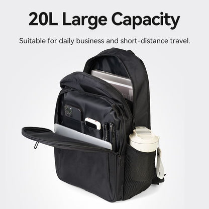 Vention 20L Water-Repellant Anti-Theft Laptop Backpack with Spacious Main Compartment, Front Multifunctiol Zippered Pocket, Front Pocket + Side Pocket | KRMB0
