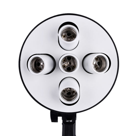 [CLEARANCE] Pxel SB-5B-50X70 5 in 1 E27 Base Socket Light Lamp Bulb Holder Adapter for Photo Video Studio Softbox 50 x 70 cm