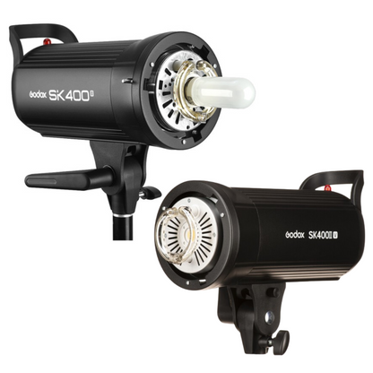 Godox SK400II-V 400W Professional LED Studio Flash Strobe Monolight GN65 Daylight Bowens S Mount with Built-in Godox 2.4GHz Wireless X System, Onboard and Mobile App Controls for Photography Lighting and Studio Equipment
