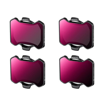K&F Concept no-X (6 Pack) UV + PL + ND8 16 32 64 DJI AVATA 2 Drone Ultraviolet | Polarizing | Neutral Density Lens Filter Kit Set 8K Ultra HD with Sp Fit Design, Gimbal Safe and AGC Optic Glass