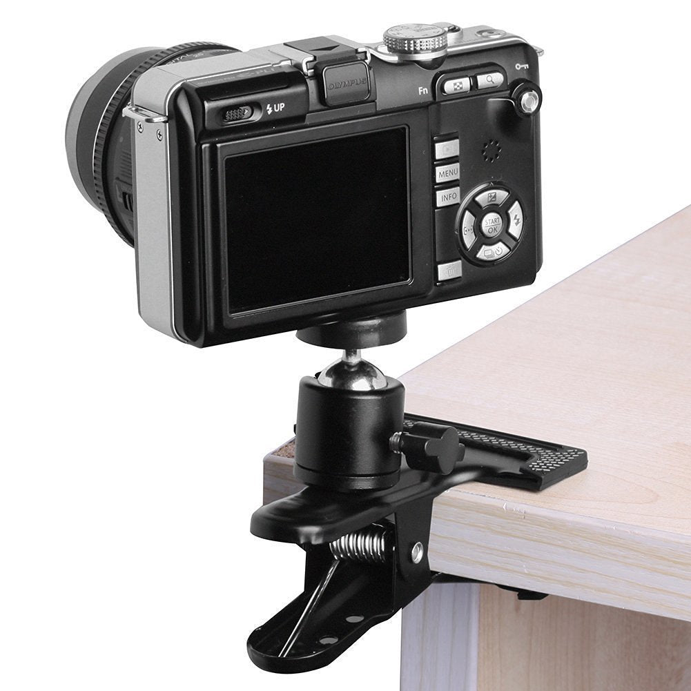 [CLEARANCE] Pxel AA-CT2 Spring Clamp with Metal Ball Head with Hot Cold Shoe Mount for Speedlight Flash Microphone Camera