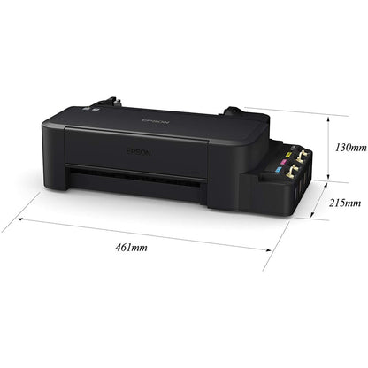 Epson EcoTank L121 A4 Ink Tank Colored Printer with Ink Efficient and Ultra-High Page Yield, 9.0 ipm Print Speed, Heat-Free Technology with USB 2.0 for Home and Commercial Use