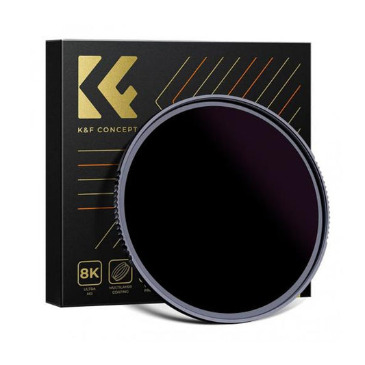 K&F Concept Nano-X Series ND100000 Neutral Density Solar Lens Filter with Multi-Coated Optical Glass and Ultra-Thin Aluminum Frame for Mirrorless and DSLR Camera Celestial Photography - 49mm, 52mm, 55mm, 58mm, 62mm, 72mm, 77mm, 82mm, 95mm