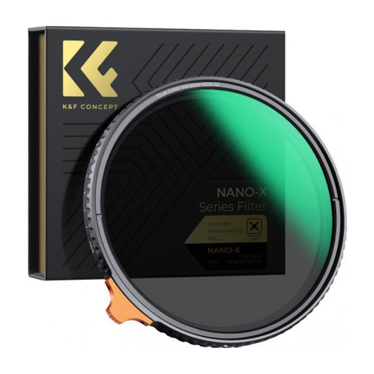 K&F Concept Nano-X Series 77mm 5-Stops ND2-ND32 True Color Variable ND Lens Filter for DSLR and Mirrorless Digital Camera Photography with Multi-Layer Optical Glass Coating, Neutral Density Filter | KF01-2160