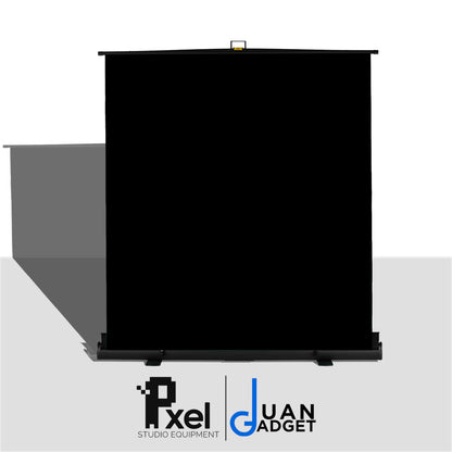 Pxel Collapsible Greenscreen Background Backdrop Pull-up Style 145cm x 200cm / 57" x 79" Aluminum Alloy Case (Chroma Green, White, Black)