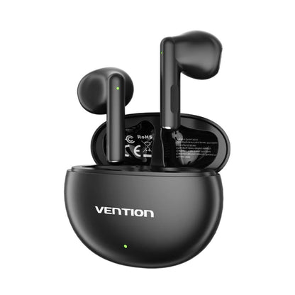 Vention ELF E06 TWS True Wire Bluetooth 5.3 Earbuds with Touch Controls, 22Hrs Battery Life, USB-C Charging Cable, IPX4 Water Resistant, AAC/SBC Stereo (Black, White, Pink, Blue) - | NBKB0 | NBKW0 | NBKP0 | NBKS0