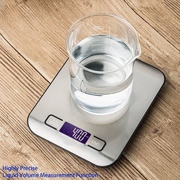 Eagletech Digital Kitchen Scale Multifunction Food Scale, 10kg, Silver, Stainless Steel
