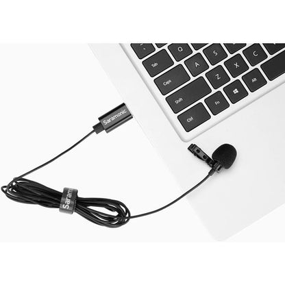 Saramonic SR-ULM10 Clip-on Omnidirectiol USB Lavalier Microphone for PC Computers (2M Cable)