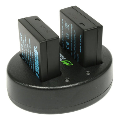 Wasabi Power Battery (2-Pack) and Dual USB Charger for Panasonic DMW-BLE9, BLE9 DMW-BLG10 BLG10 and Panasonic Lumix DMC-GF3, DMC-GF5, DMC-GF6, DMC-GX7, DMC-GX85, DMC-LX100, DMC-ZS60, DMC-ZS100 | JG Superstore