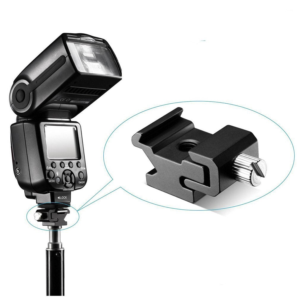 [CLEARANCE] Pxel AA-CT2 Spring Clamp with Metal Ball Head with Hot Cold Shoe Mount for Speedlight Flash Microphone Camera