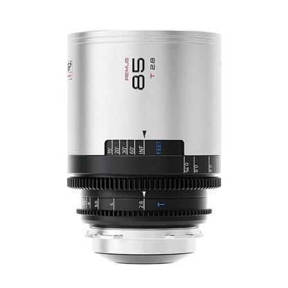 BLAZAR REMUS M 33mm 50mm 85mm 100mm T/1.8 1.5x Full Frame Sony E Mount Anamorphic Cine Lens Set Kit, 0.5 Meter to 0.7 Meter Focusing Distance, Silver Lens Flare and Signature Oval Bokeh, Rich Visuals for Videography Content Creation