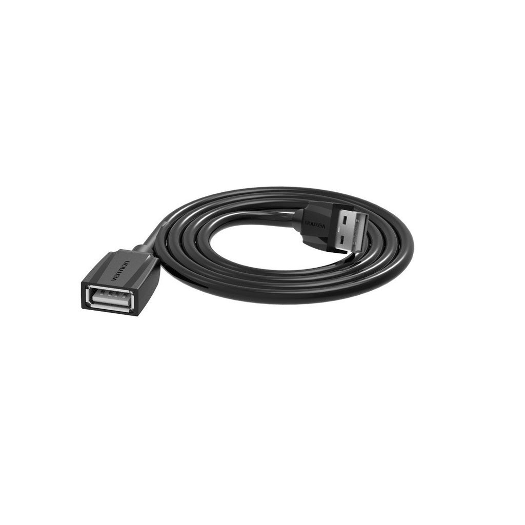 [CLEARANCE] Vention High Speed USB2.0 Male to Female Extension Cable 480Mbps Nickel Plated (VAS-A44-B500) (Available in Different Lengths)