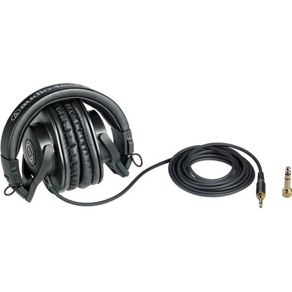 Audio Technica ATH-M30x Professiol Monitor Headphones with 40 mm Drivers for Studio Tracking, Mixing and Field Recording