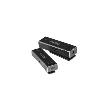 [CLEARANCE] Boya BY-W4 Ultracompact 2.4GHz Four-Channel Wireless Microphone System for Cameras, Smartphones, Tablets, PC with 4 Transmitter, 1 Receiver, 30m Range, 360 Degree Omnidirectional Sound, 3.5mm TRRS Output, 2 Selectable Patterns TX RX
