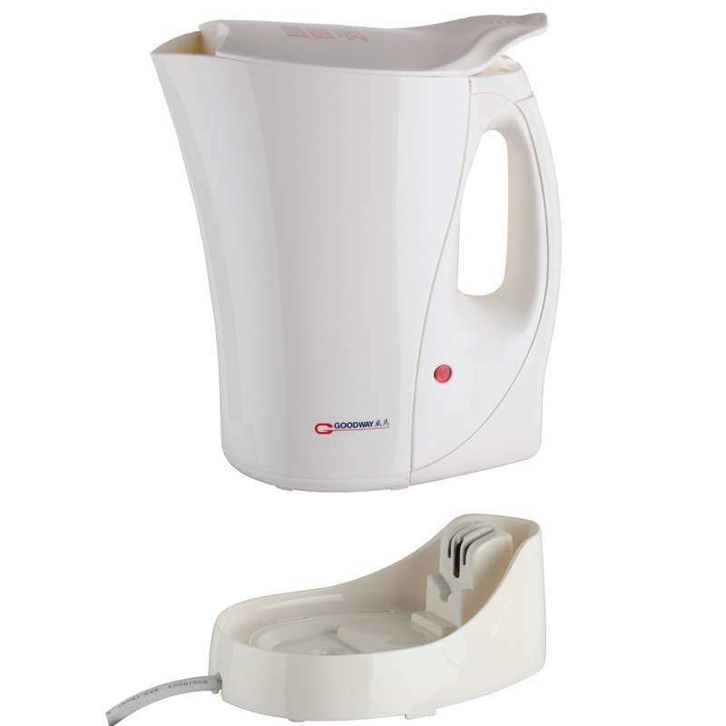 Goodway GK200 800W 1L Electric Kettle with Cordless Heating Base, Built-In Water Level Gauge, and Automatic Shut-Off System