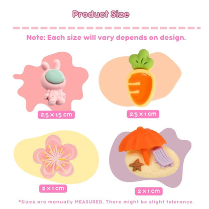 [CLEARANCE] Pikxi 8-Piece Assorted 3D Cute Decorative Stickers for Fujifilm Instax Film Photo Album, Frame, Tumbler, Phone Case, and more DIY Crafts | STICKER-1