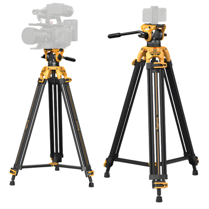 SmallRig x Transformers Heavy-Duty Fluid Head Tripod AD-01 (Bumblebee Edition)