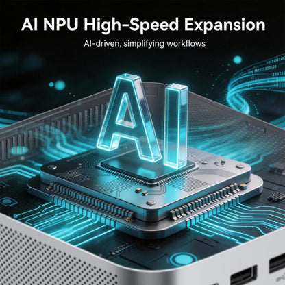 LeaderHub AD8 Mini PC with AMD Ryzen 7 H 255 32GB LPDDR5X 1TB Gen4 SSD Dual 2.5GbE Wi-Fi 6 4K Display