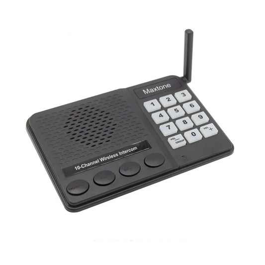 DAYTECH CI02 Multi-Channel Wireless Intercom System 1000m Long Range Two-Way Transmission for Home, Office, Hotel, Restaurant, Cafe, Clinic, Hospital