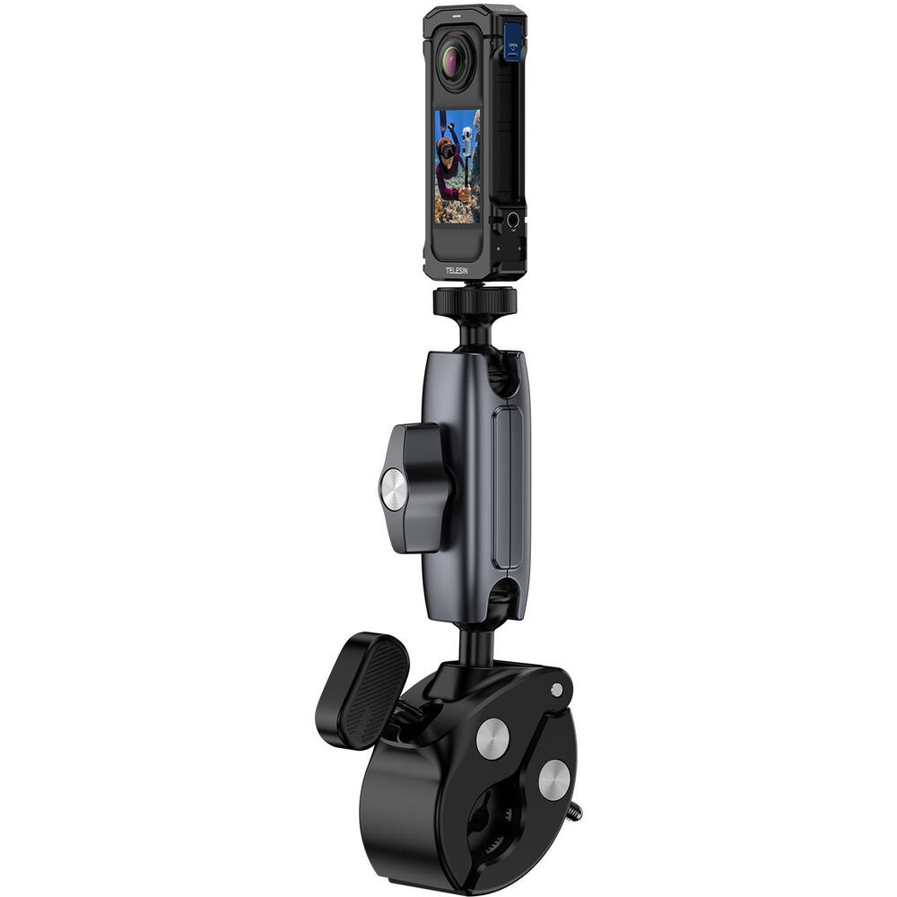 TELESIN Full Metal Aluminum Alloy Expansion Cage for Insta360 X4 Action Camera