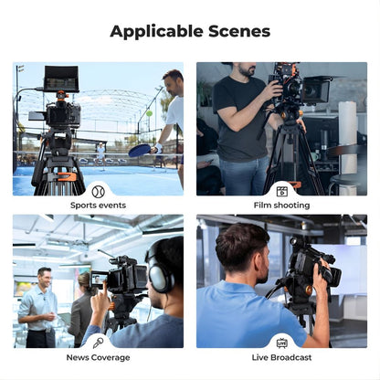 K&F Concept VA3+BV70 360° Fluid Head Video Tripod