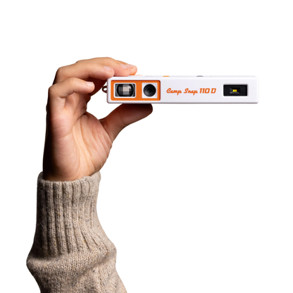 Camp Snap 110D Vintage Style Retro Screen-Free Digital Camera | Black in Black, Dreamsicle