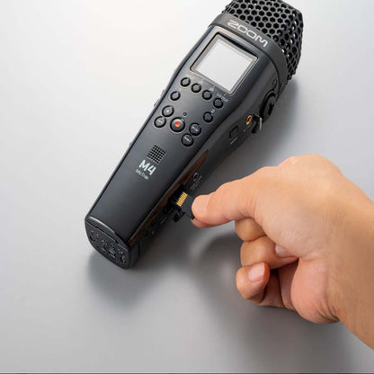 Zoom M4 MicTrak Stereo Microphone and Audio Recorder with 4 Track 32-bit Float Recording, On-Board Sound Normalizer, Timecode Generator, 2x XLR/TRS Combo Inputs, 3.5mm AUX Camera & Headphone Output for Vlogging, Video Content, Film Making