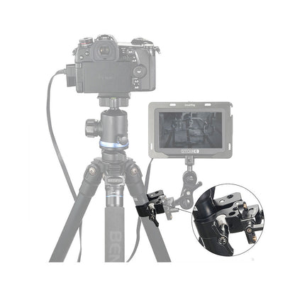 SmallRig Super Clamp with ARRI-Style Accessory Thread for 10-55mm Rods, 2.5kg Load Capacity, 1/4"-20 Threads for Monitor, Light and Camera to Rod Attachment 2220