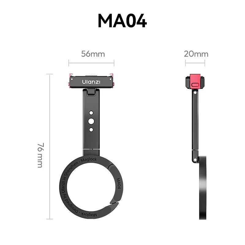Ulanzi MA04 Magnetic Quick Release Mount for DJI Osmo Action Cameras | S163 / S165