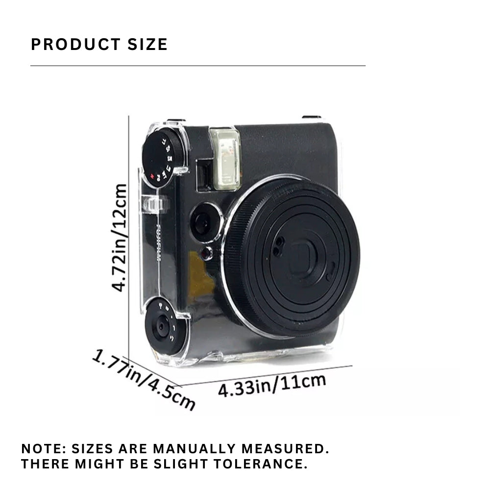 Pikxi Protective Clear Case for FUJIFILM Instax Mini 99 Instant Film Camera with Body Strap