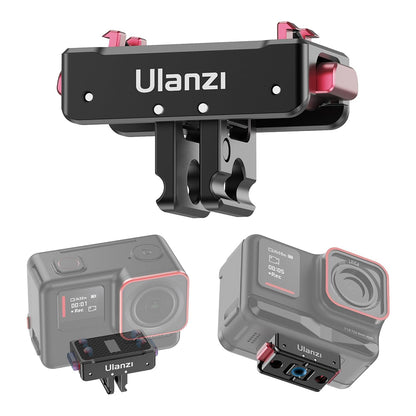 Ulanzi Magnetic Quick Release Mount for Insta360 Action Cameras - Compatible with ONE RS 1-Inch/Twin/4K Edition, Ace/Ace Pro, X4/X3/X2, ONE R, ONE X | IN-01 IN-03