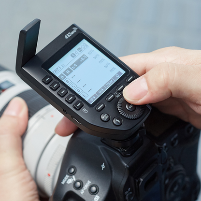 Godox FT433 Canon / Nikon / Sony TTL Wireless Flash Trigger with 32 Channel / 16 Groups, 433MHz Frequency, USB Type-C Receiver, Hot Shoe Mount, HSS 1/8000 Sec, LCD Screen TCM Function, Max 100m Range for Studio Lighting and Photography