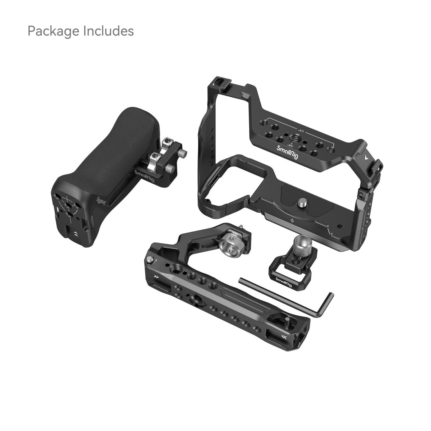 SmallRig Professional Camera Cage Kit for Sony A7 IV and A7S III (Cage, HDMI Cable Clamp, Top & Side Handle) | 3669C