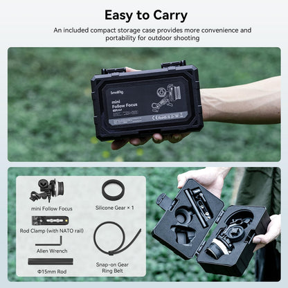 SmallRig Lightweight and Adjustable Mini Follow Focus 3010C