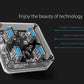ORICO 4-Port USB 3.0 Transparent Hub with Power Supply, 5Gbps Speed, and Support for Windows, macOS, and Linux for PCs, Desktop Computers, and Laptops - USB Hubs and Docking Stations