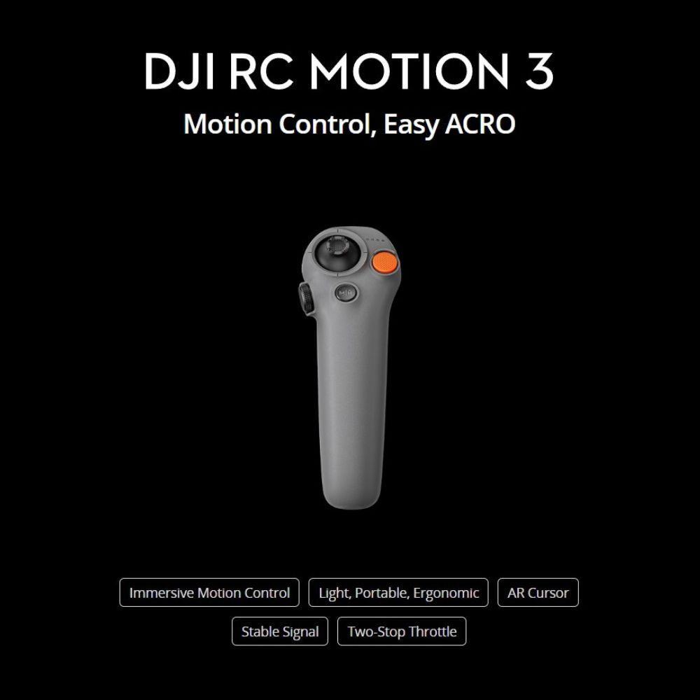 DJI Motion 3 Fly-to-Point Handheld Gesture Remote Controller for Goggles 3 FPV Headset to Avata 2, Mini 4 Pro, and Air 3 Drones