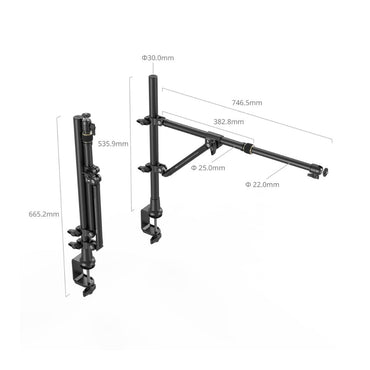 SmallRig Camera Desktop Overhead Bracket for Photography and Live Streaming with 3kg Load Capacity, Triangular Support Structure, Adjustable Crossbar, and Cable Magement | 4304