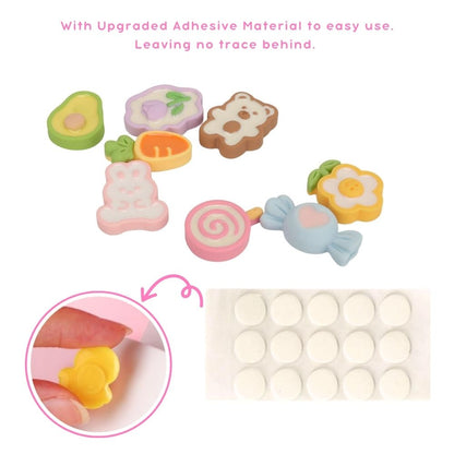 [CLEARANCE] Pikxi 8-Piece Assorted 3D Cute Decorative Stickers for Fujifilm Instax Film Photo Album, Frame, Tumbler, Phone Case, and more DIY Crafts | STICKER-1