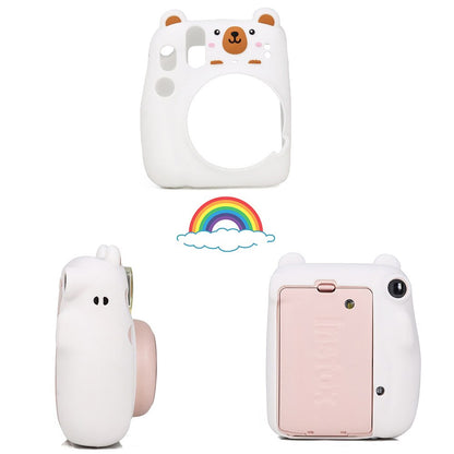 Pikxi CMS11 Soft Silicone Protective Camera Case Cover Carrying Bag for Fujifilm Instax Mini 11 Film Instant Cameras