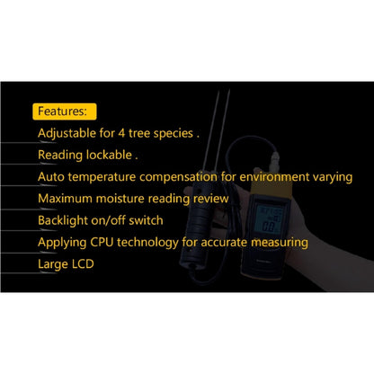 Benetech GM620 Digital LCD Display Wood Moisture Meter 2~70% Humidity Tester Timber Damp Detector portable Meter